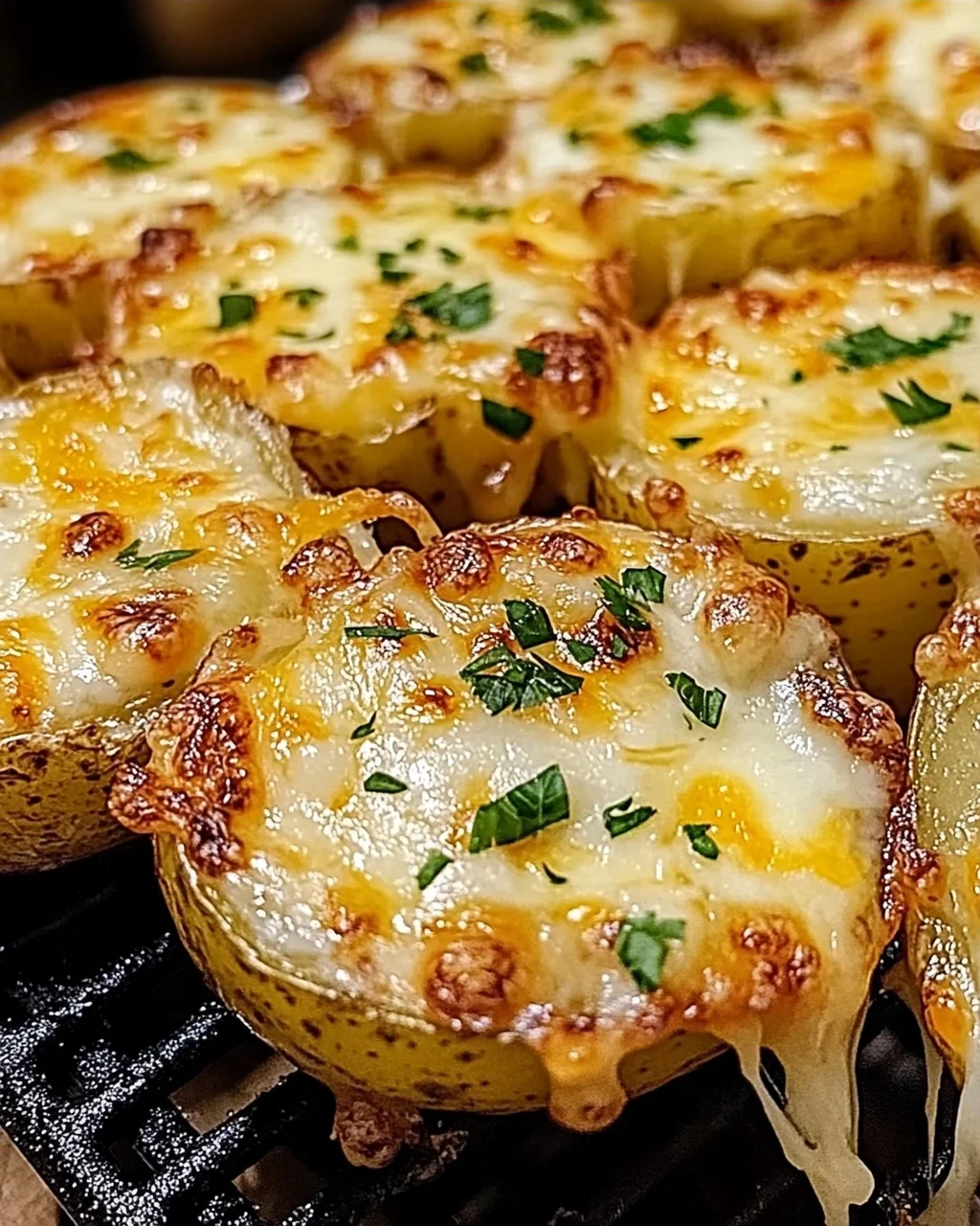 Air Fryer Cheesy Potatoes