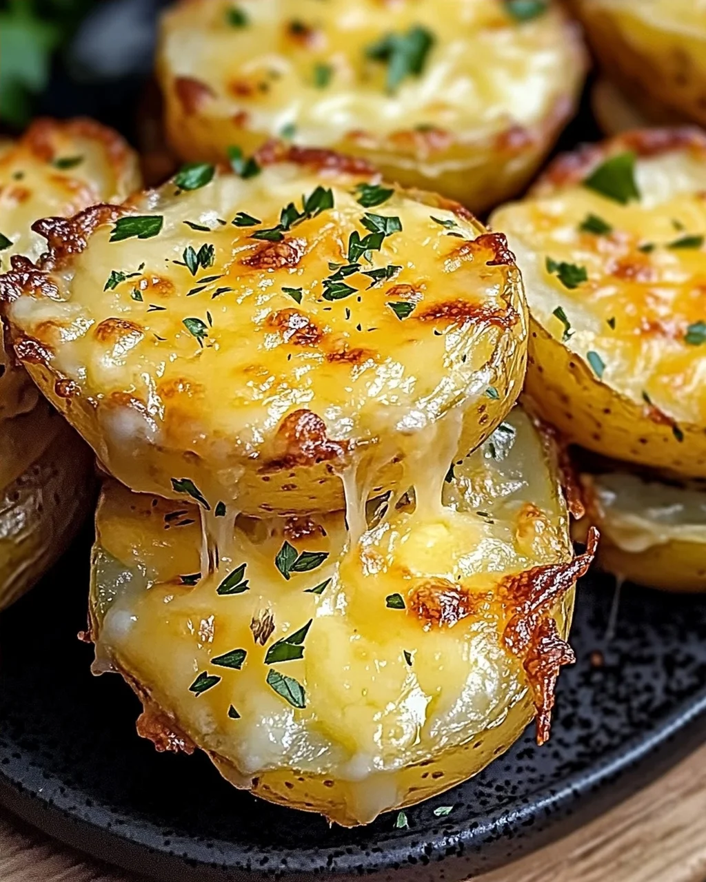 Air Fryer Cheesy Potatoes