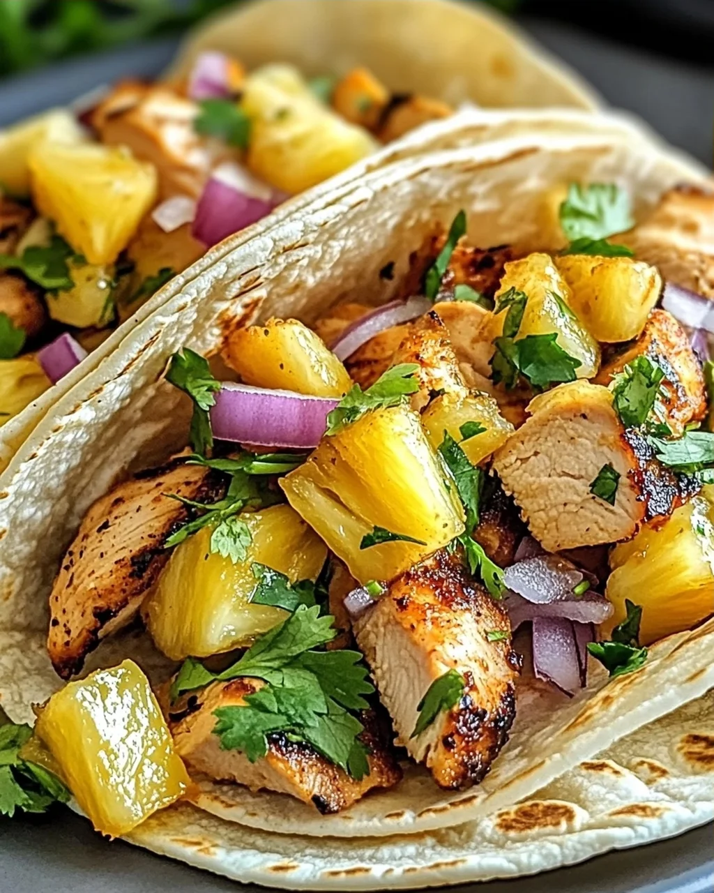 Ananas-Hühnchen-Tacos für den Sommergenuss