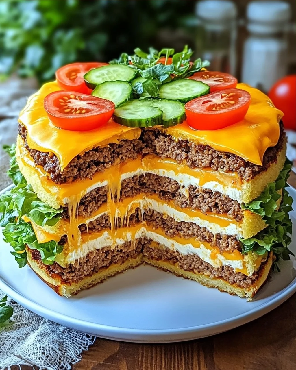 Cheeseburger-Torte
