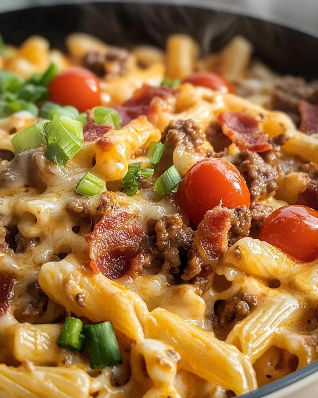Cremige Cheeseburger-Pasta