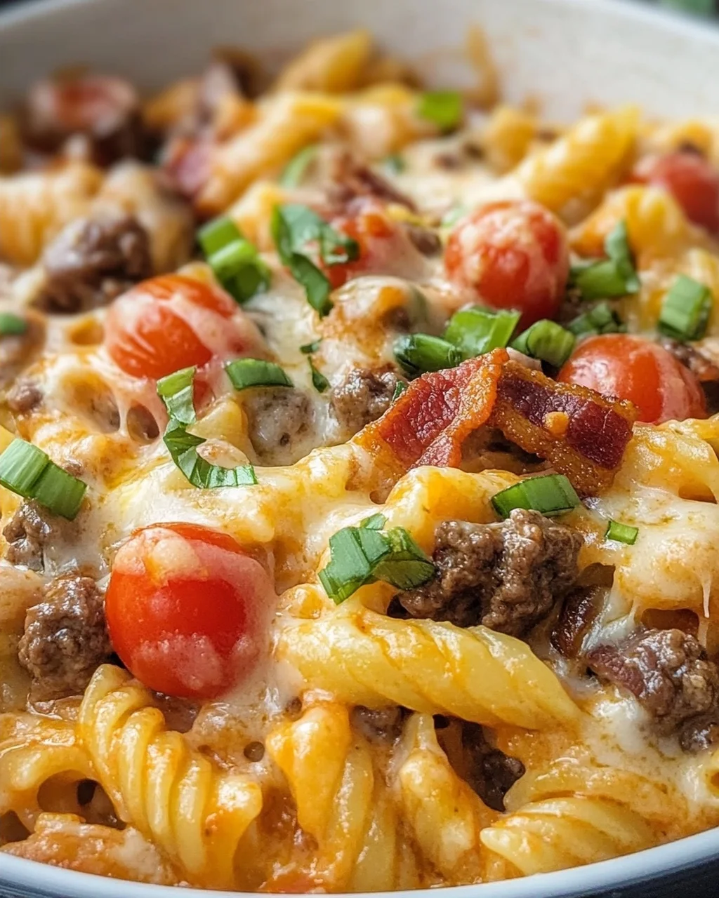 Cremige Cheeseburger-Pasta