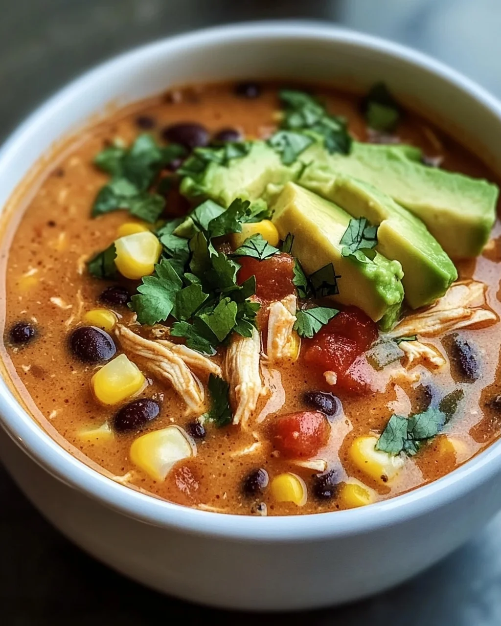 Cremige Hähnchen-Enchilada-Suppe: Ein Genuss für alle!