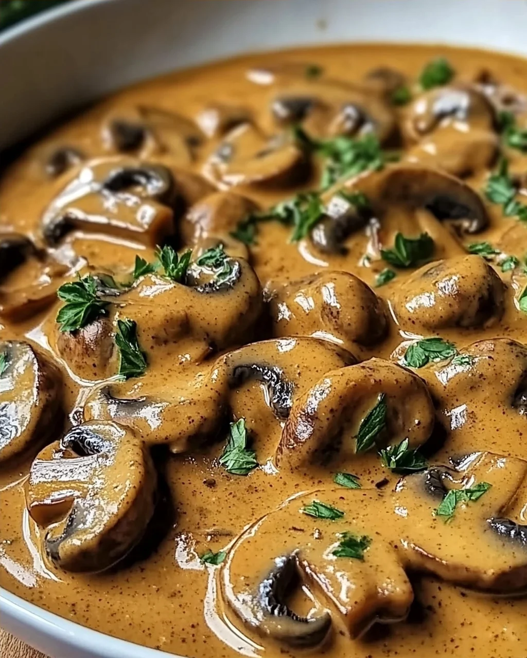 Cremige ungarische Champignon-Paprikasch für Gemütliche Abende