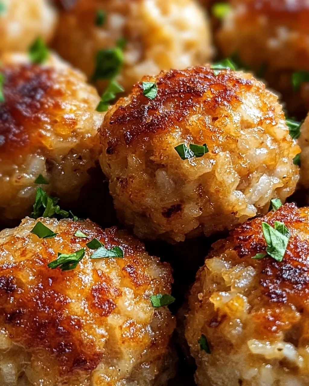 Crispy Rice Meatballs from the Air Fryer