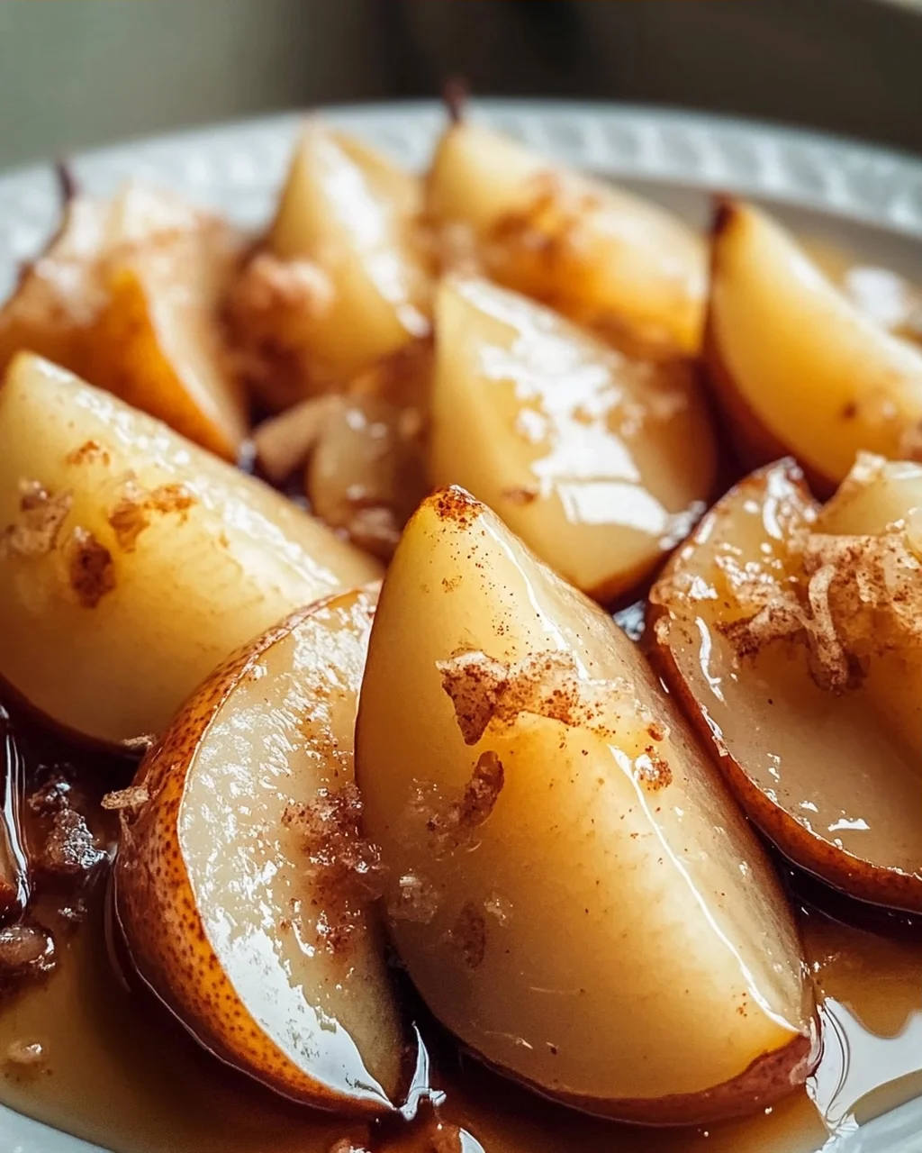 Einfach & Lecker: Gebackene Birnenscheiben mit Ahorn-Glasur