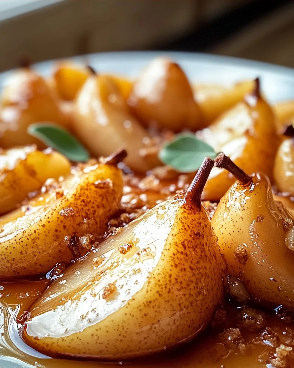 Einfach & Lecker: Gebackene Birnenscheiben mit Ahorn-Glasur