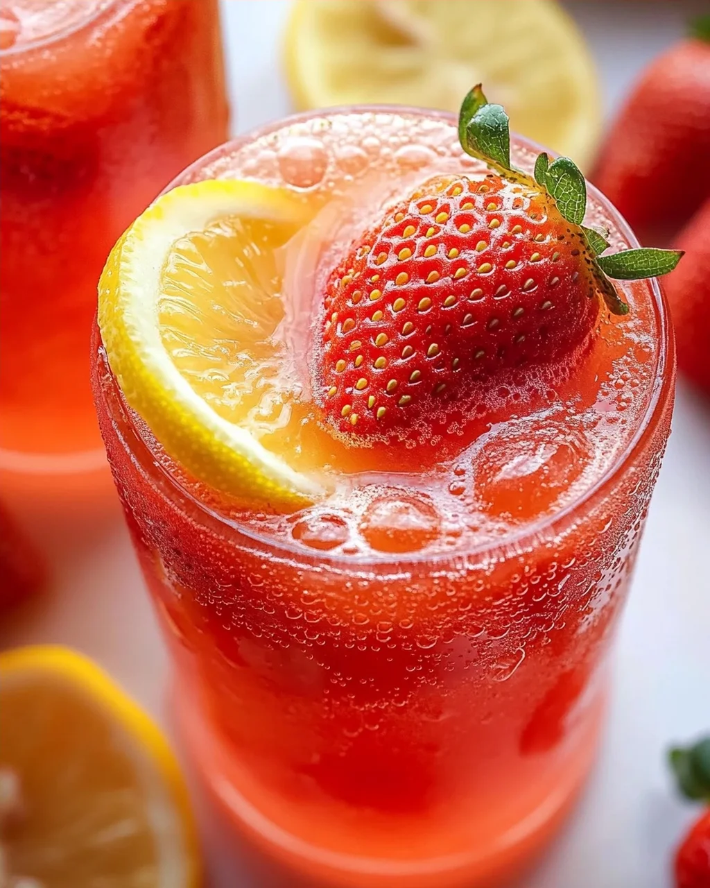 Erdbeer-Zitronen-Limonade selber machen ohne Zucker