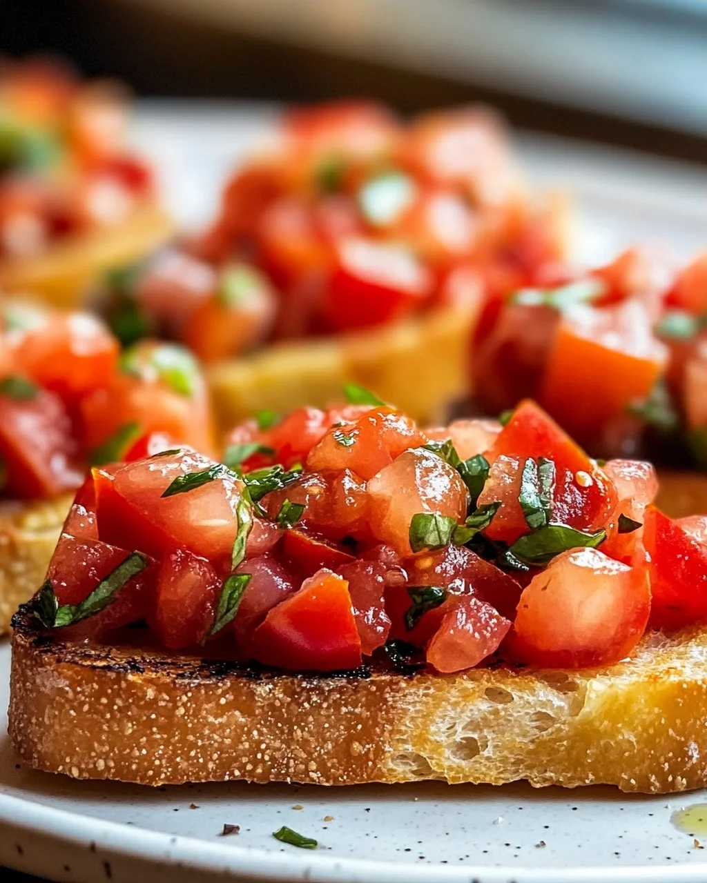 Frische Tomaten Bruschetta
