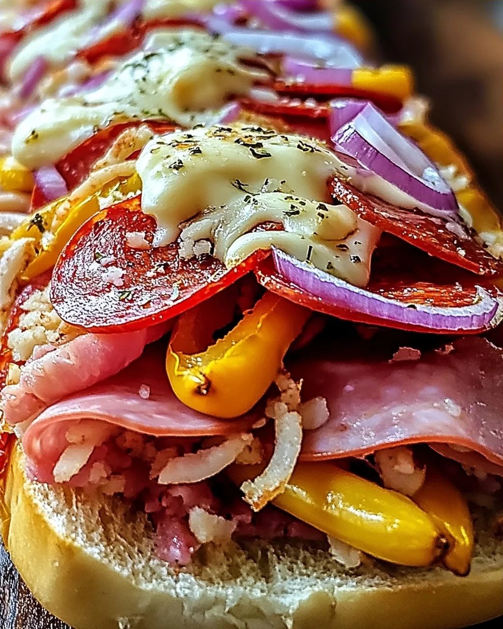 Gebackenes Italienisches Unteres Sandwich: Genuss pur