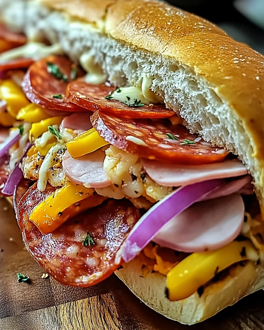 Gebackenes Italienisches Unteres Sandwich: Genuss pur