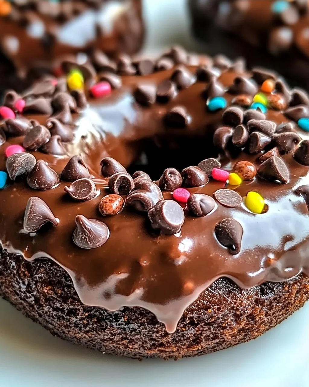Gesunde Schokoladenprotein-Donuts für jeden Tag