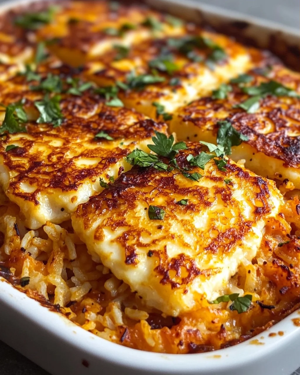 Halloumi Makhani Reisauflauf