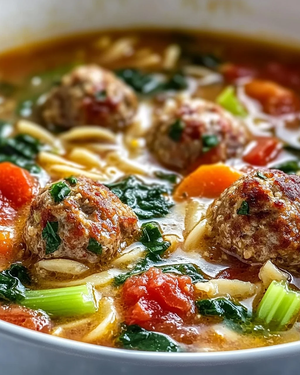 Herzhafte Schongarer Hackbällchen Suppe – Einfach & Lecker