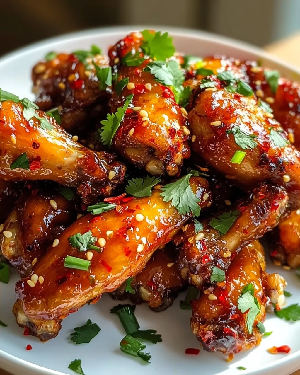 Hot Honey Chicken Wings mit Knoblauch & Chili – Süß-scharf!
