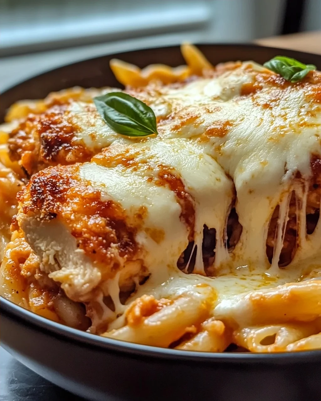 Hüttenkäse Hähnchen Parm Bowl für den schnellen Genuss