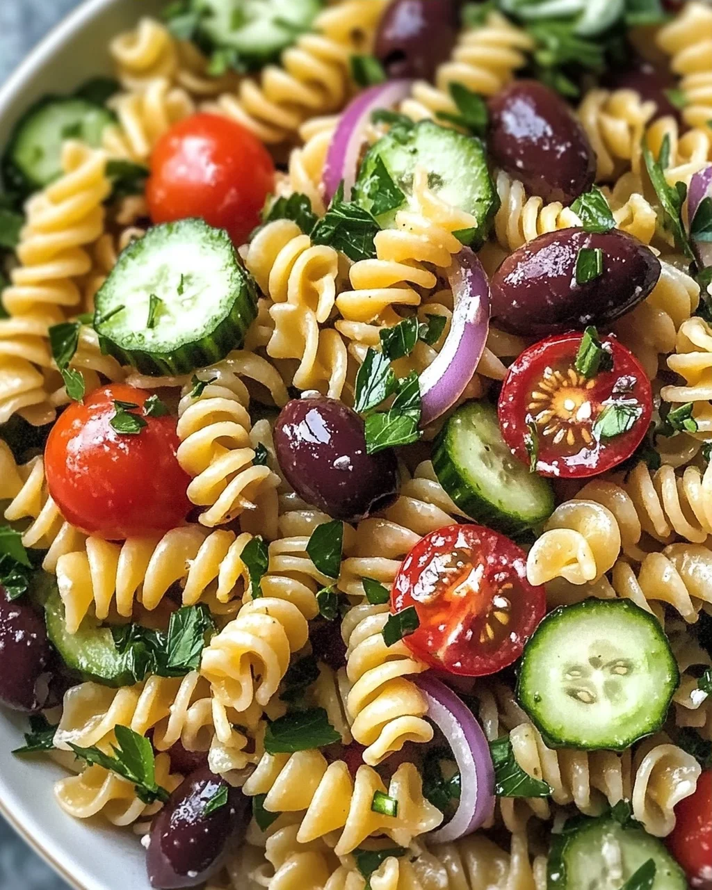 Irresistibler Mediterraner Nudelsalat für den Sommer