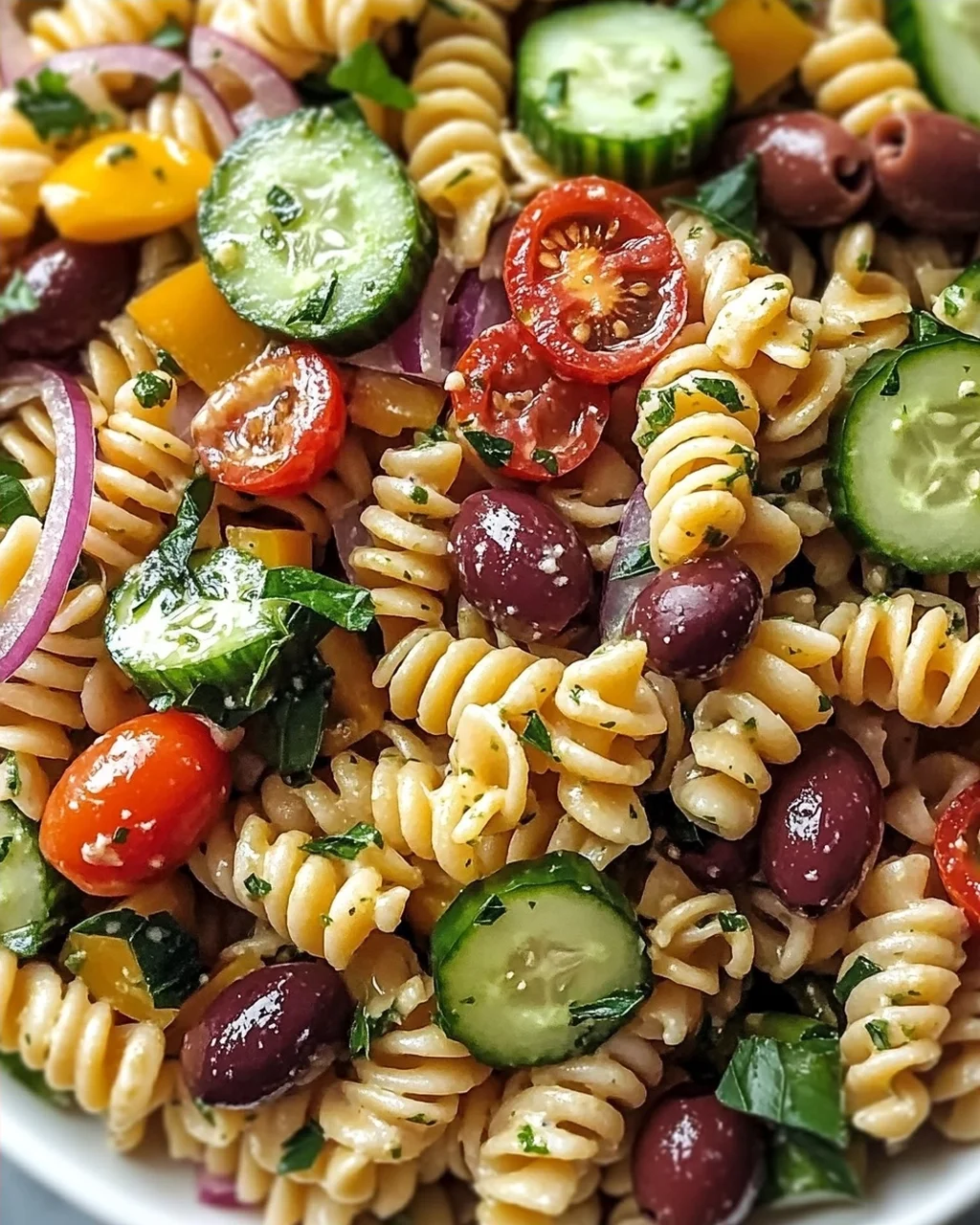Irresistibler Mediterraner Nudelsalat für den Sommer