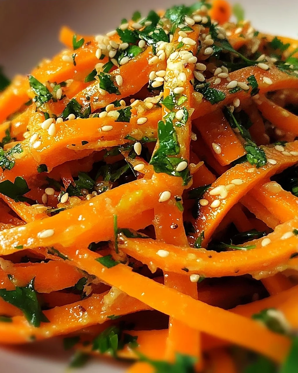 Karottensalat mit Ingwer-Sesam-Dressing – Lecker und gesund!