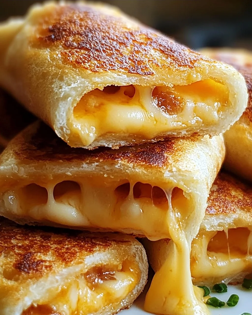 Käse-Genuss in knusprigen Roll-Ups