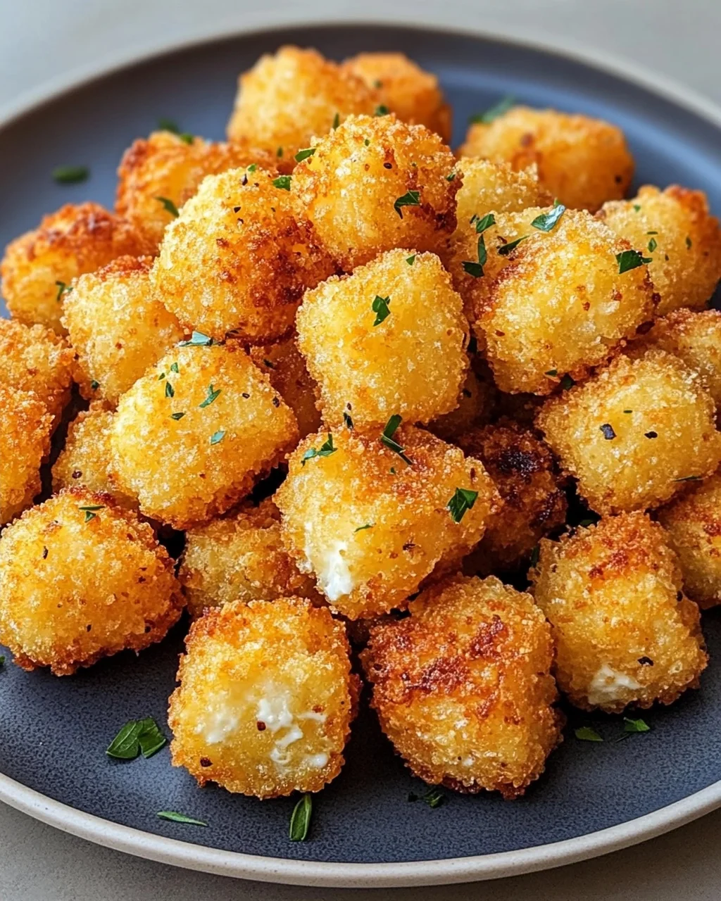 Knusprige Cottage Cheese Tots: Nur Zutaten, so lecker!
