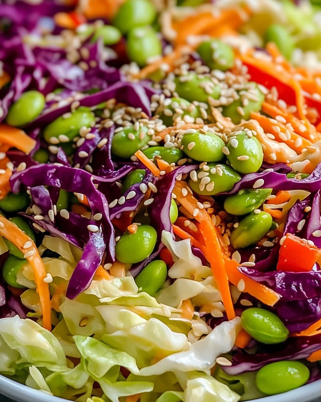 Knuspriger Kohl-Edamame-Salat – Gesund und lecker!