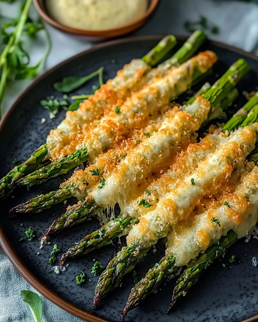 Knuspriger Parmesan Spargel aus dem Ofen