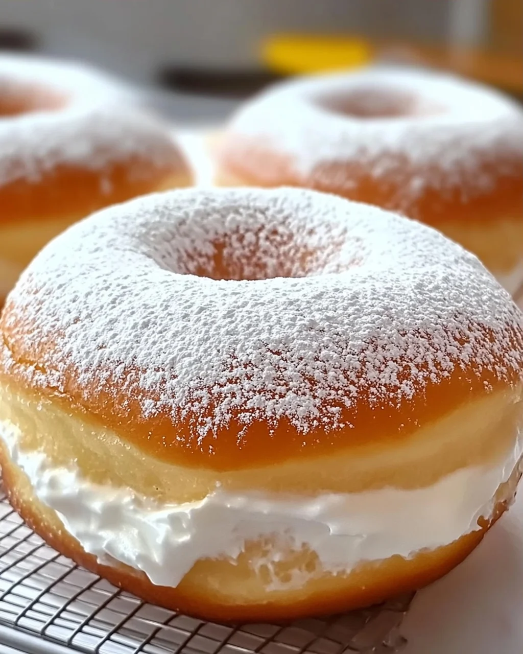 Koreanischer Milchsahne-Donut für Feinschmecker