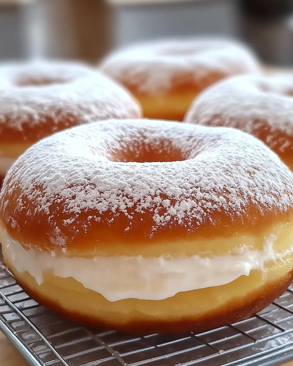 Koreanischer Milchsahne-Donut für Feinschmecker