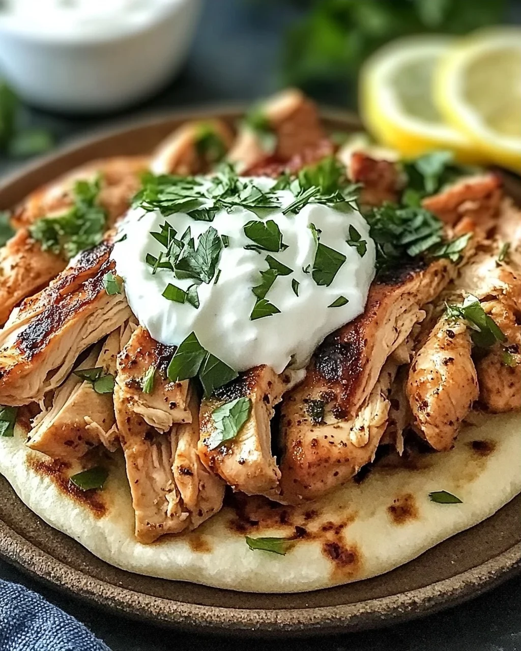 Köstliche Slow Cooker Hähnchen Gyros für jeden Tag