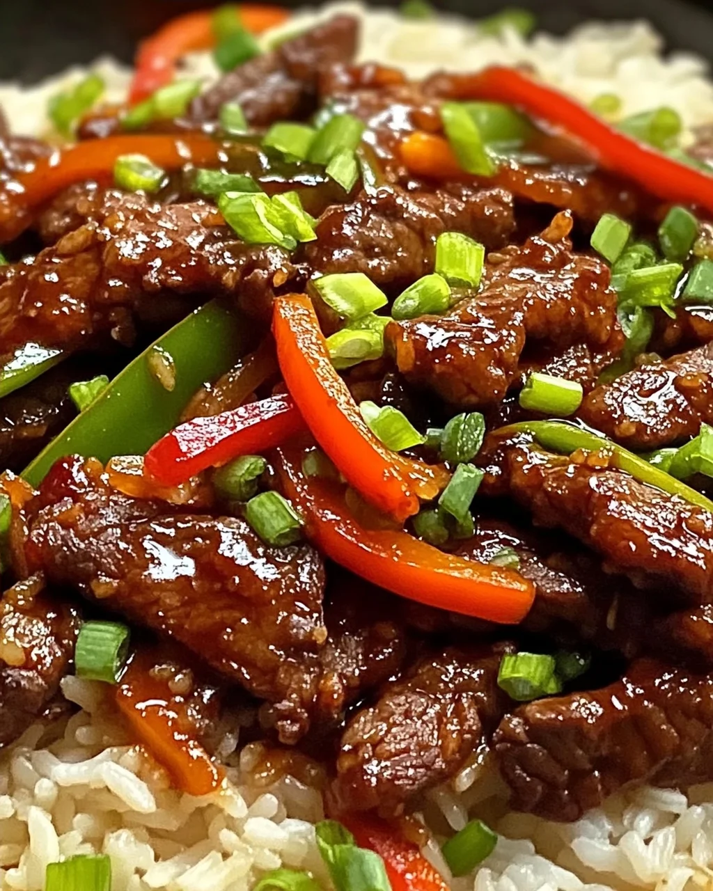 Krosse Chili Rindfleisch Reis in 15 Minuten