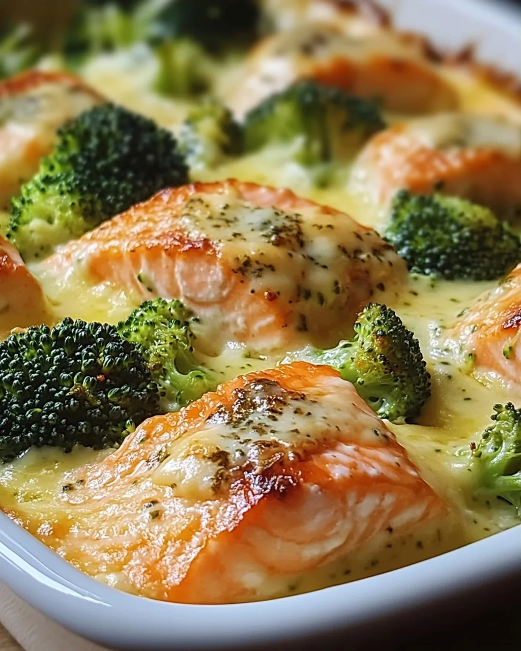 Lachs-Brokkoli-Gratin