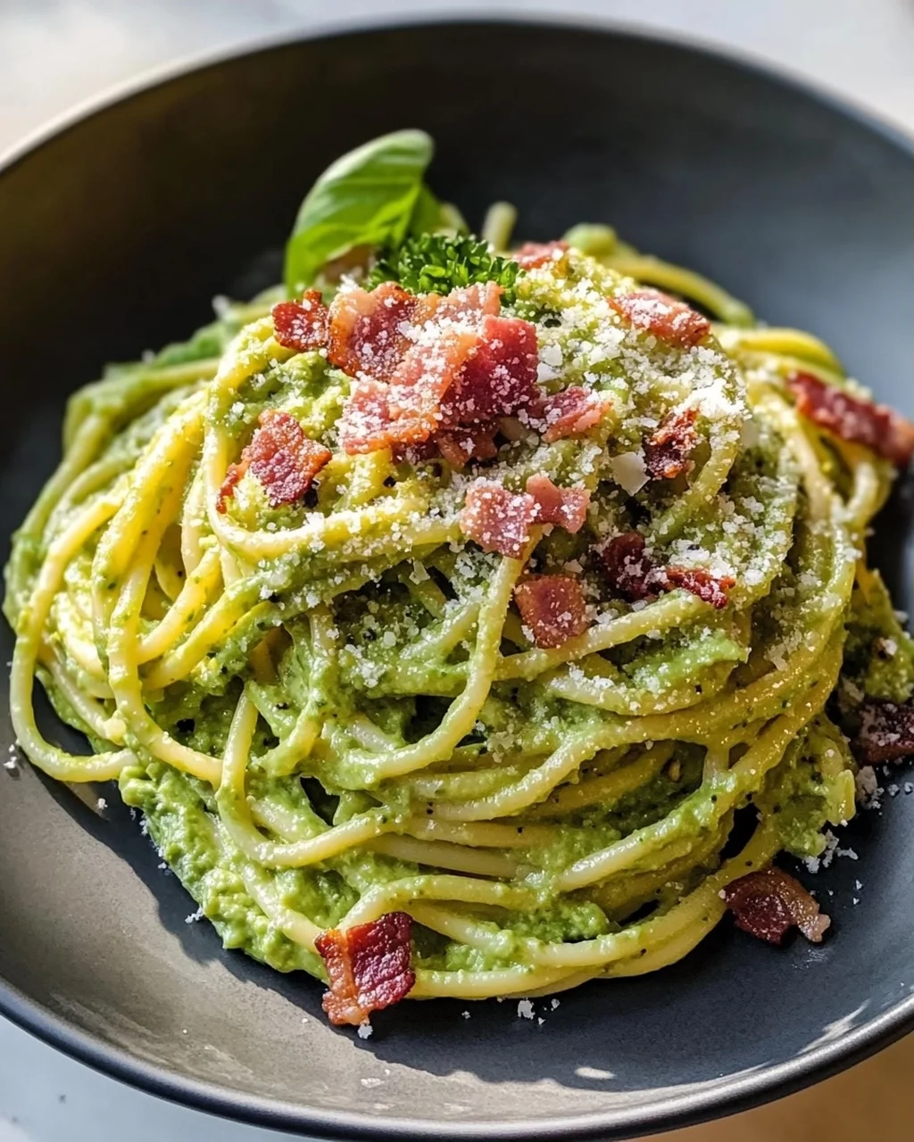 Leckere Avocado Carbonara mit Rindfleisch – Einfaches Rezept!