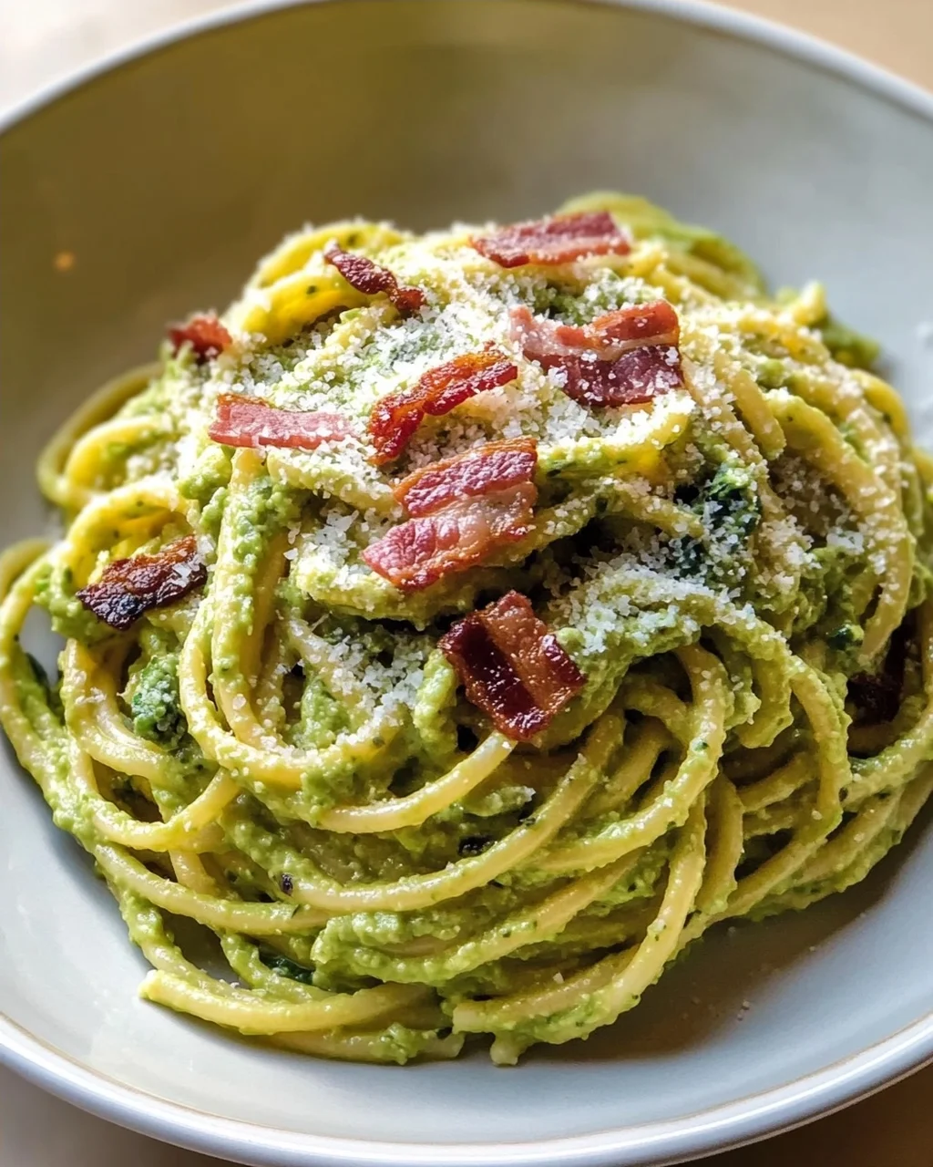 Leckere Avocado Carbonara mit Rindfleisch – Einfaches Rezept!