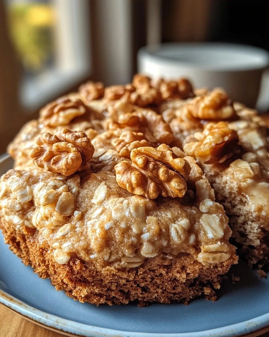 Leckere Haferflocken-Walnuss-Torte ohne Alkohol genießen!
