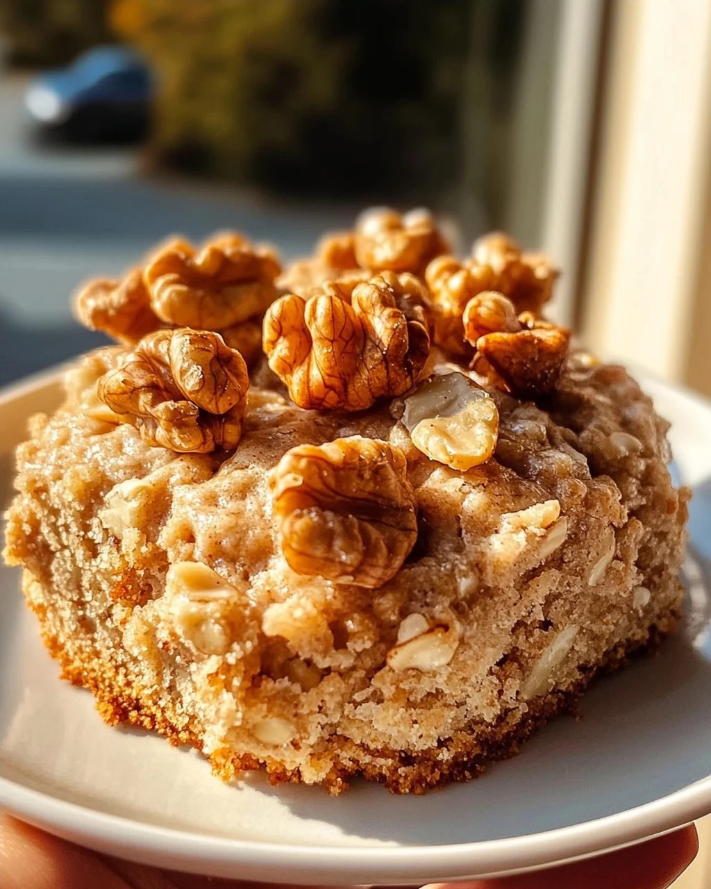 Leckere Haferflocken-Walnuss-Torte ohne Alkohol genießen!