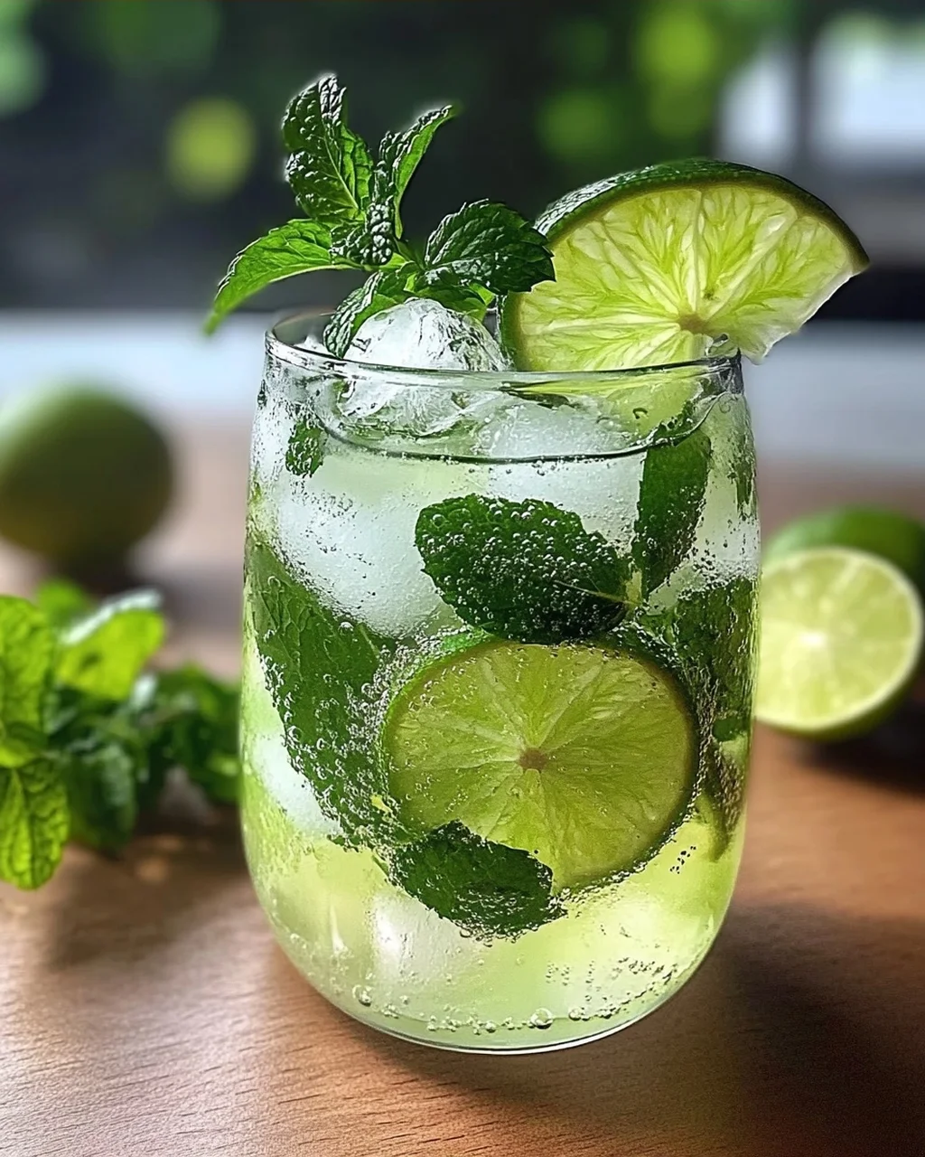 Limetten-Limonade mit Minze