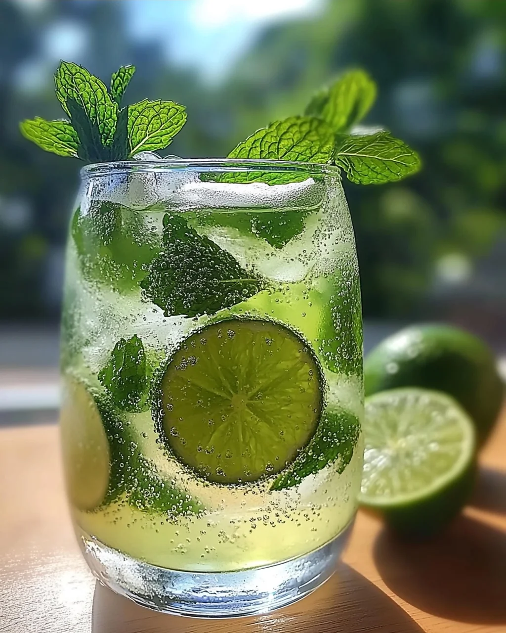 Limetten-Limonade mit Minze