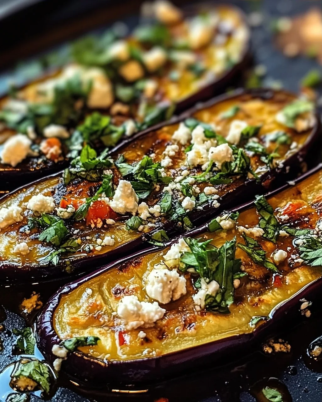 Mediterrane Geröstete Aubergine