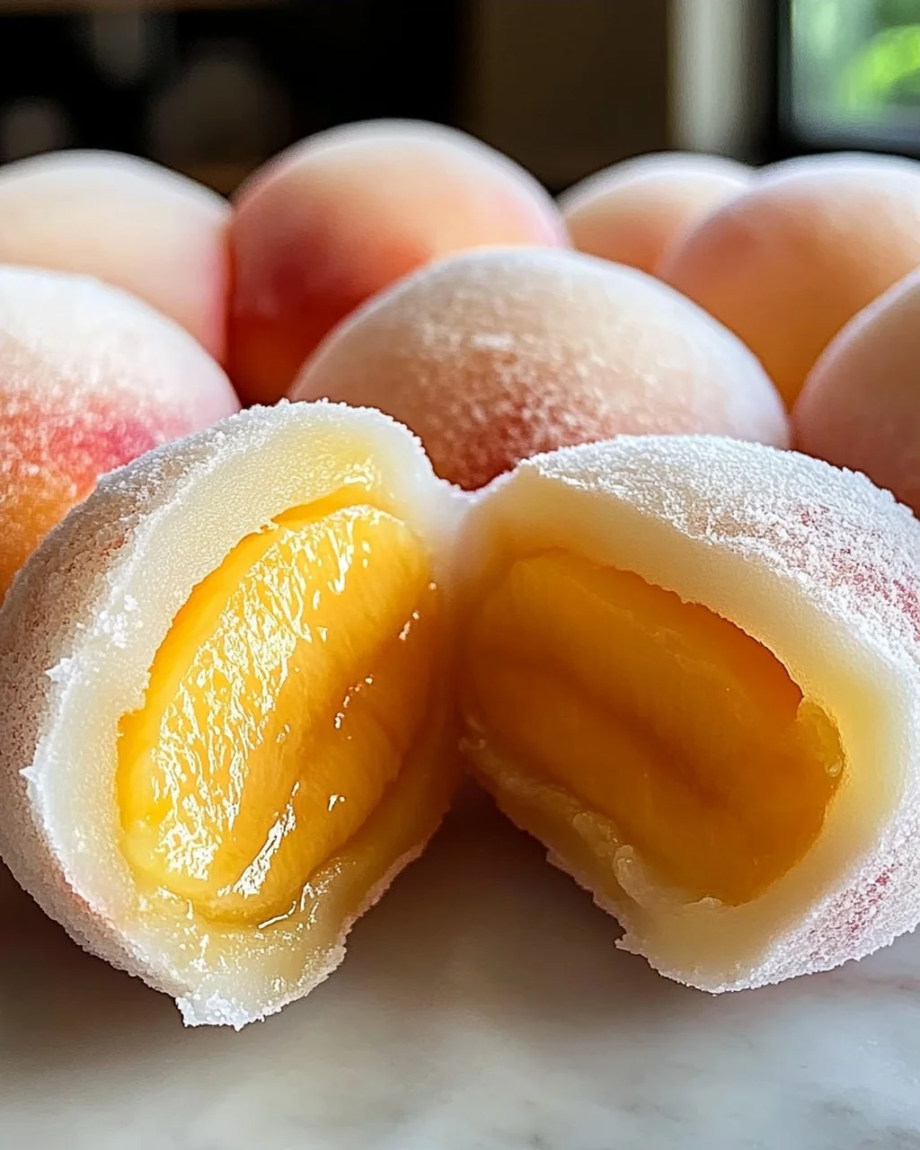 Pfirsich-Mochi: Soft und Fruchtig Genießen