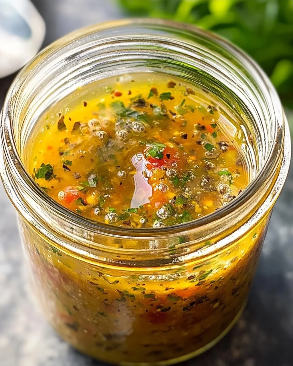 Pikantes Italienisches Salatdressing (mit Apfelessig)