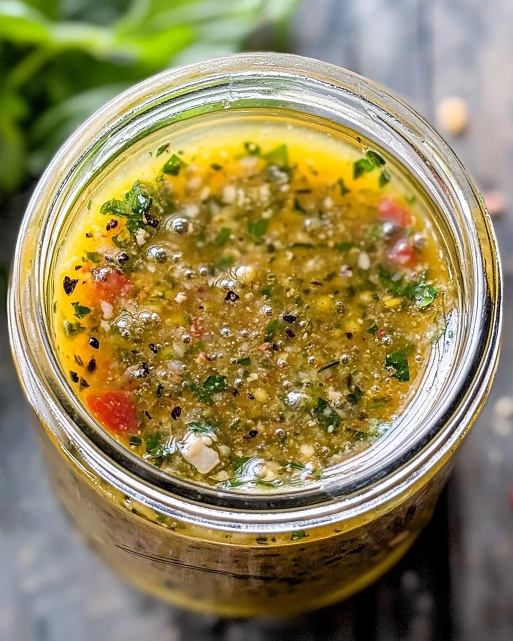 Pikantes Italienisches Salatdressing (mit Apfelessig)