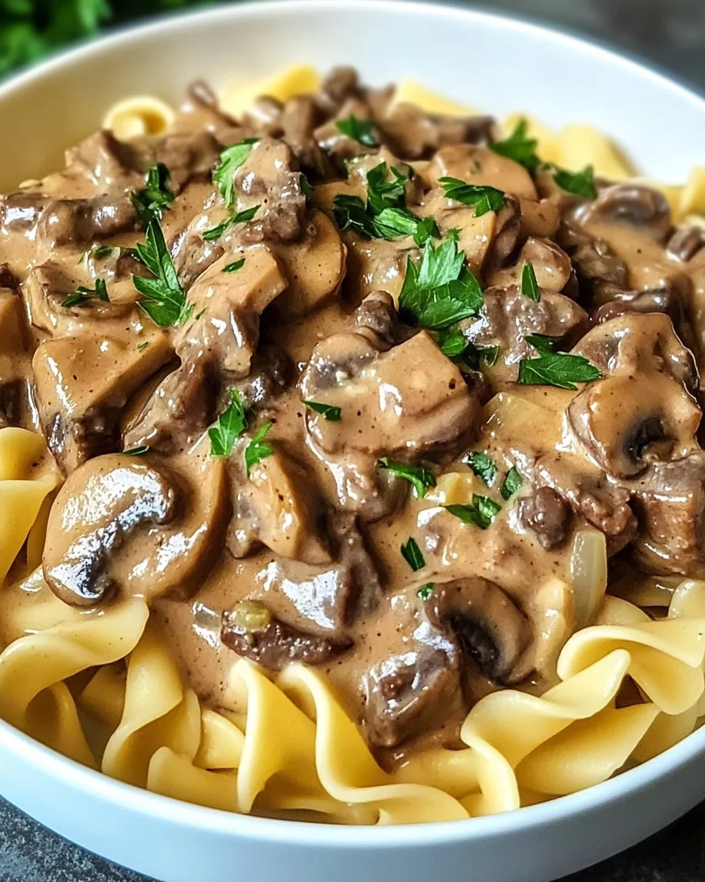 Rindfleisch Stroganoff für dein ideales Familienessen