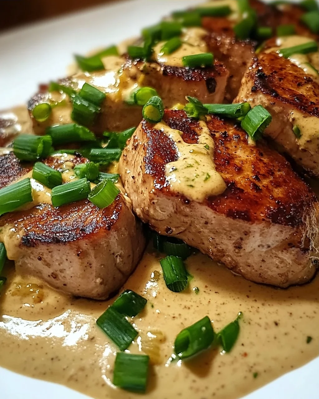Schweinefilet in cremiger Sahnesauce