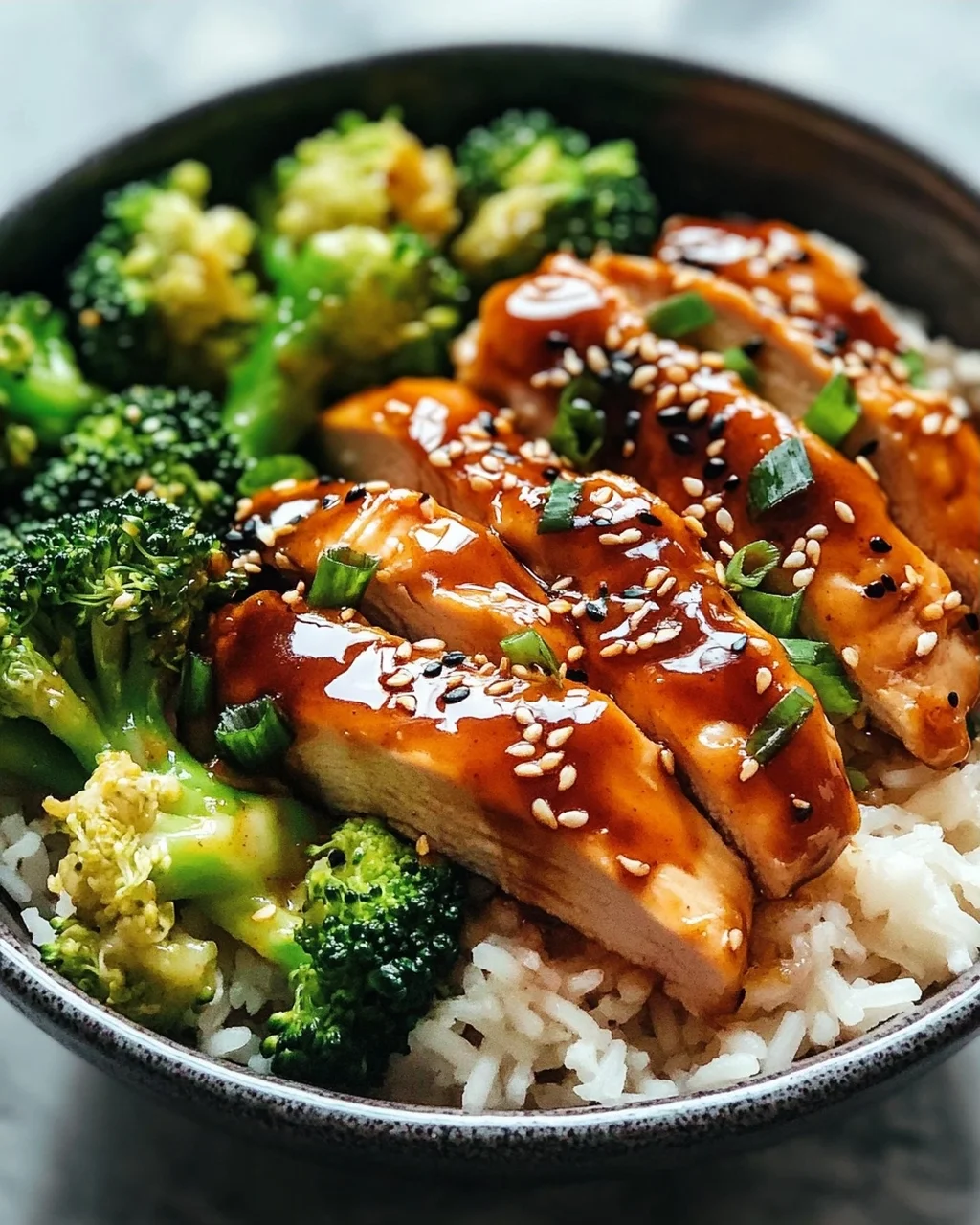 Sticky Chicken Bowls: Saftig, süß-würzig & einfach perfekt.