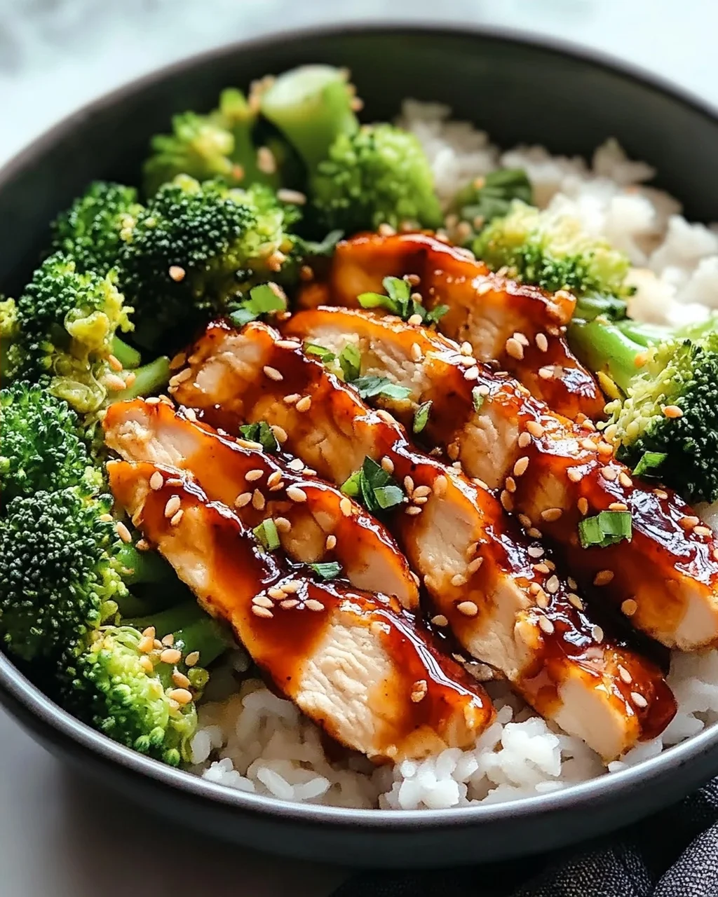 Sticky Chicken Bowls: Saftig, süß-würzig & einfach perfekt.