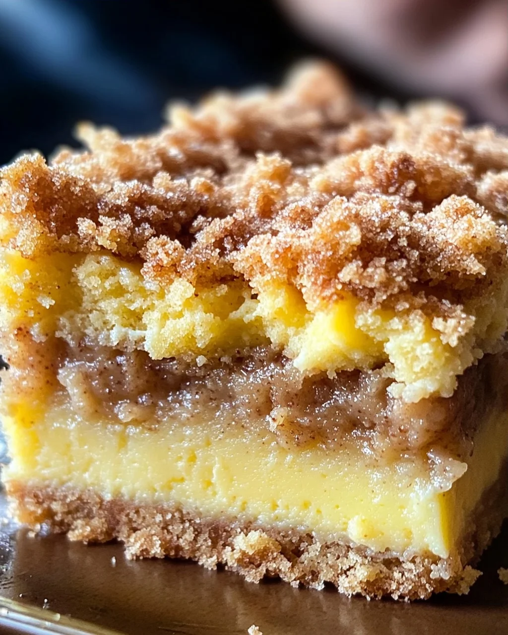 Streuselkuchen mit Pudding vom Blech