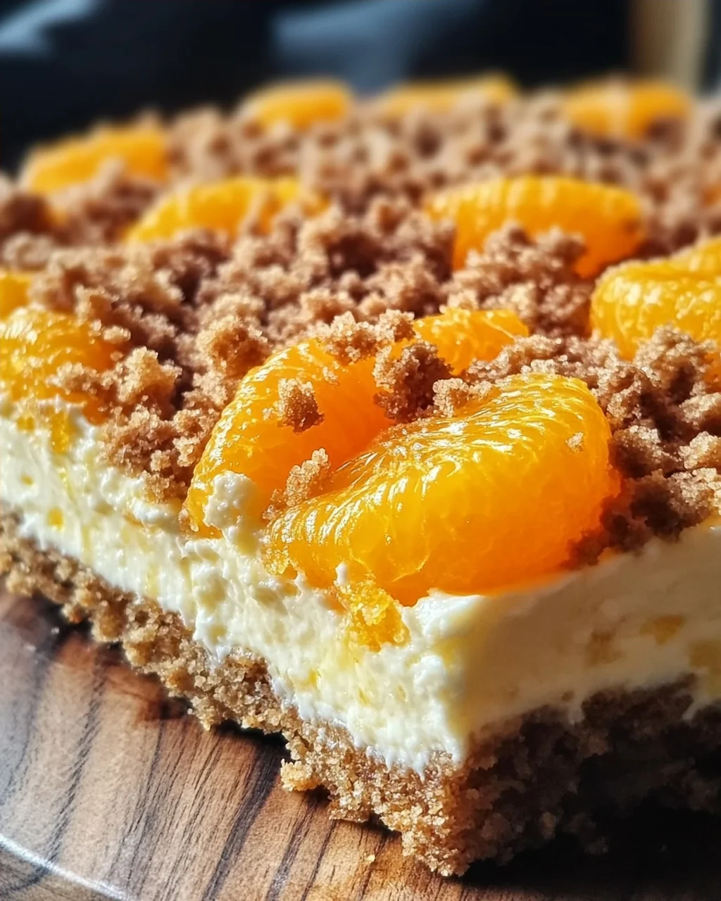 Streuselquarkkuchen mit Mandarinen