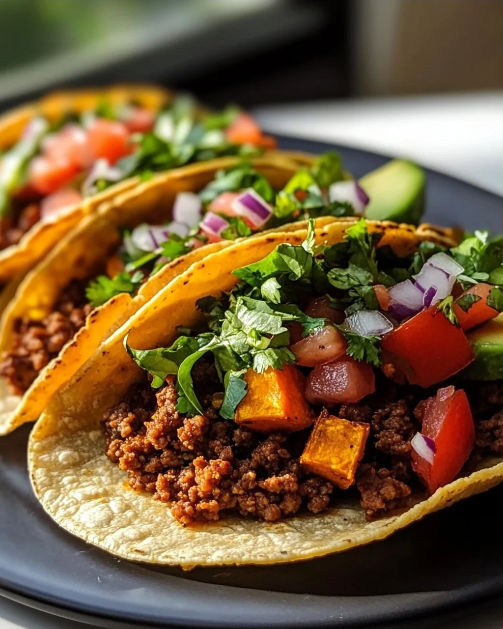 Süßkartoffel Hackfleisch Tacos: Frisch & Lecker mit Salat