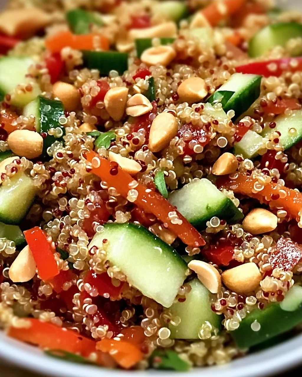 Thailändischer Quinoa Crunch Salat für jeden Tag